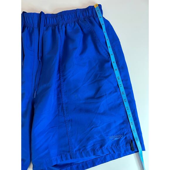 Speedo Men's Swim Lined Trunks Solid Blue Volley Board Shorts Mens Size XXL - Picture 6 of 11